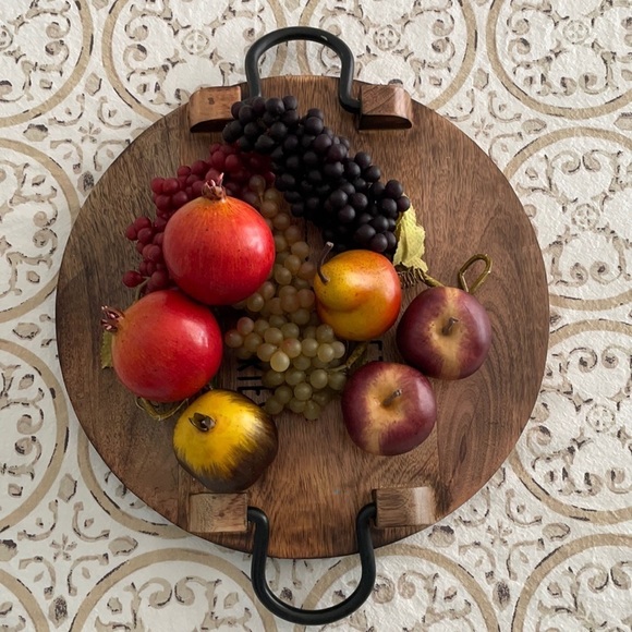 Vtg Lot 10 Artificial Faux Fruit Grapes Pomegranates Orange Apples - Picture 2 of 15